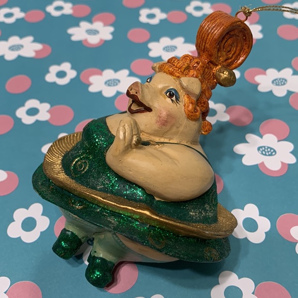 Dancing pig burlesque ornament RARE - Picture 7 of 16